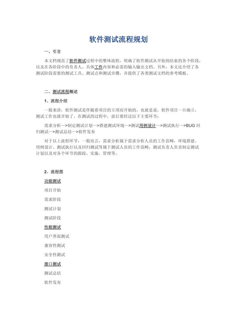 软件测试流程规划.doc_第1页