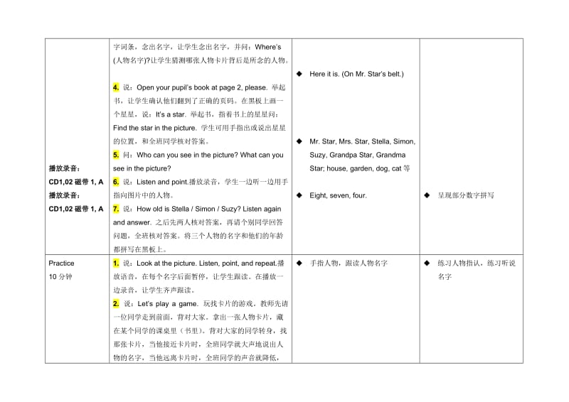 剑桥少儿英语第2册KB2Unit1Book.doc_第3页