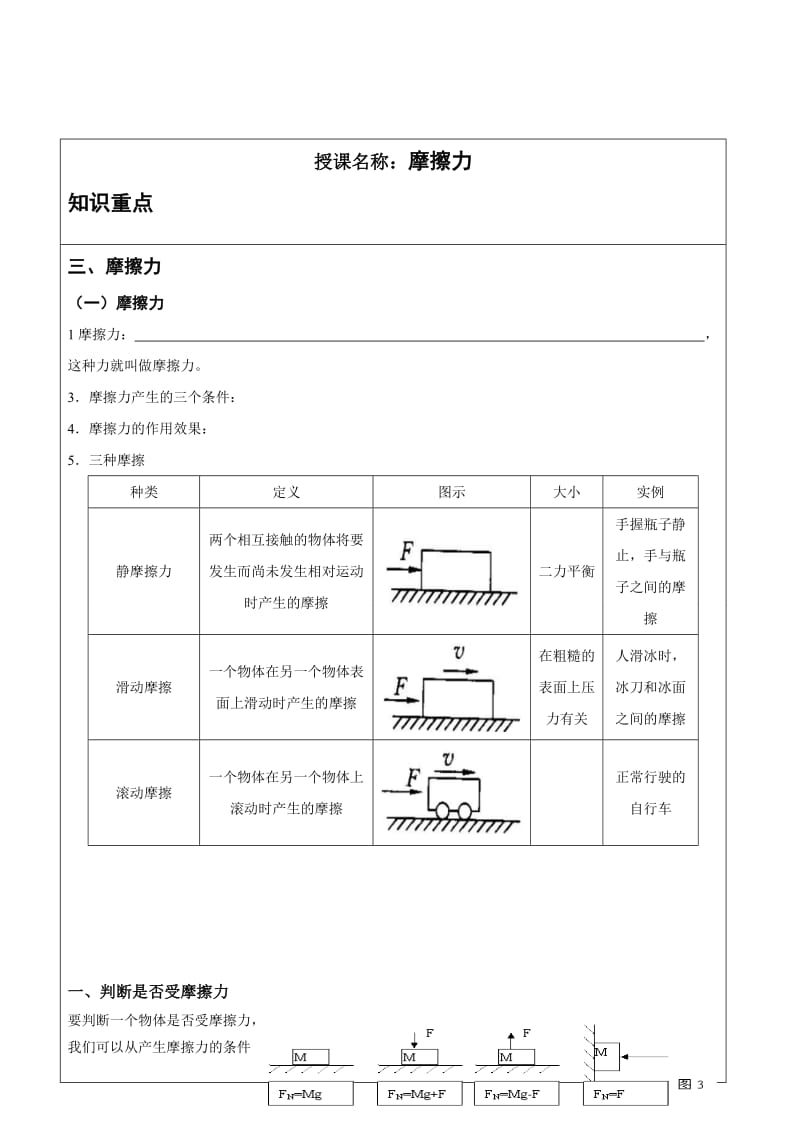 初二物理摩擦力经典分类全面解析.doc_第1页