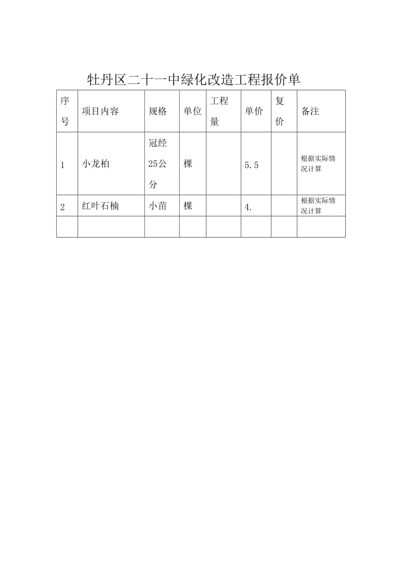 牡丹区二十一中绿化施工承包合同.doc_第2页