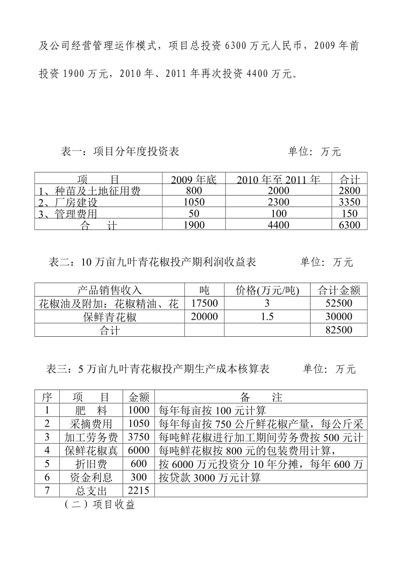 万亩九叶青花椒种植基地及深加工项目建议书.doc_第3页