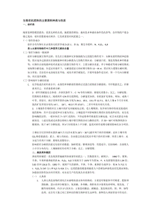 生物有機肥料的主要原料種類與性質(zhì).doc