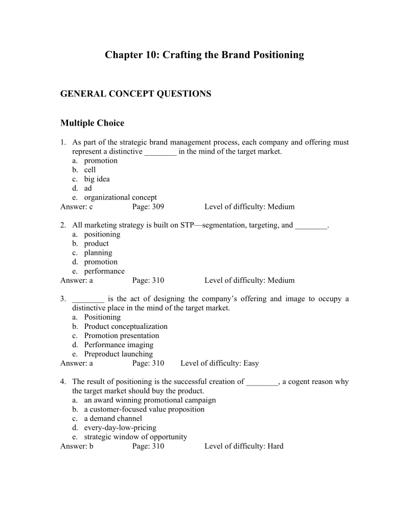 kotler10-tif-Marketingmanagement习题.doc_第1页