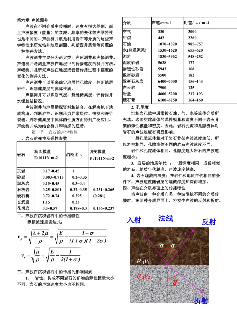 矿场地球物理课件第六章声波测井.doc_第1页