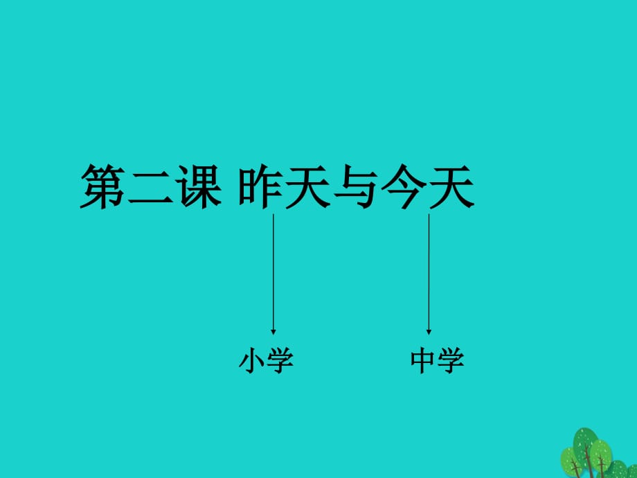 七年級(jí)政治上冊(cè) 第2課 昨天與今天課件 教科版（道德與法治）.ppt_第1頁