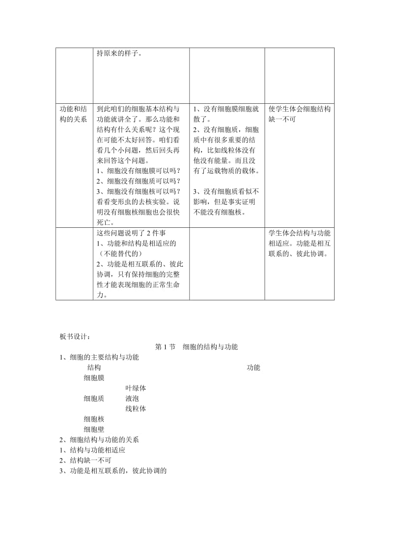 细胞的结构与功能教案.doc_第3页