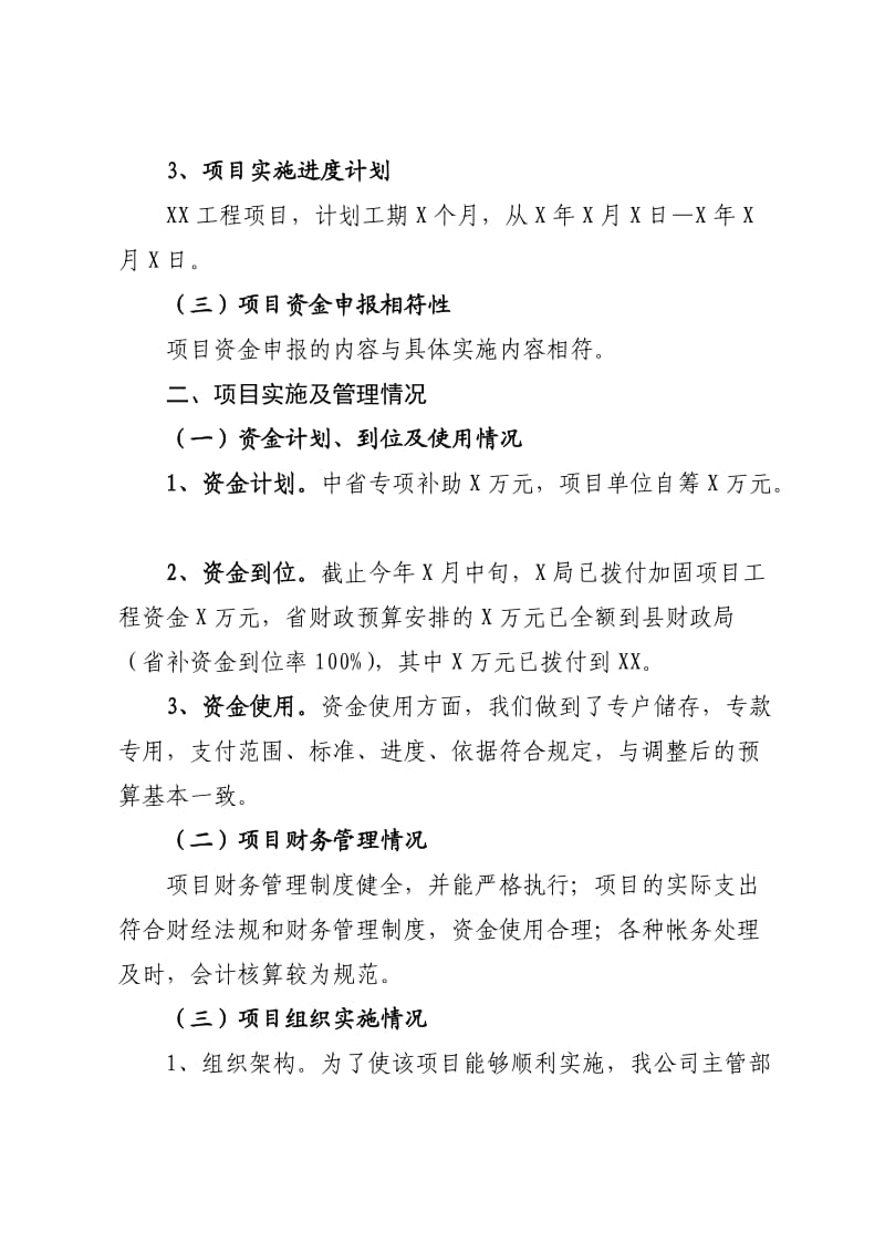 关于工程建设项目项目绩效自评的报告.doc_第2页