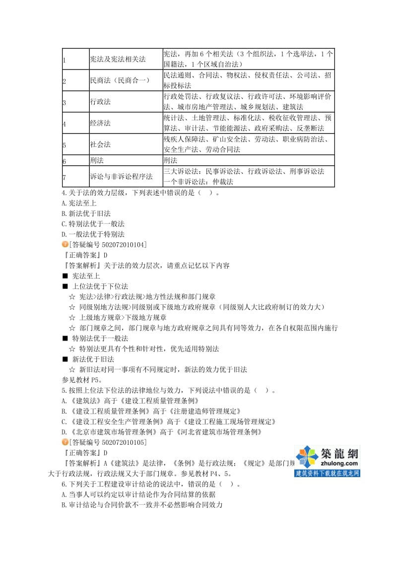 2011年一级建造师《建设工程法规及相关知识》习题班讲义.doc_第2页