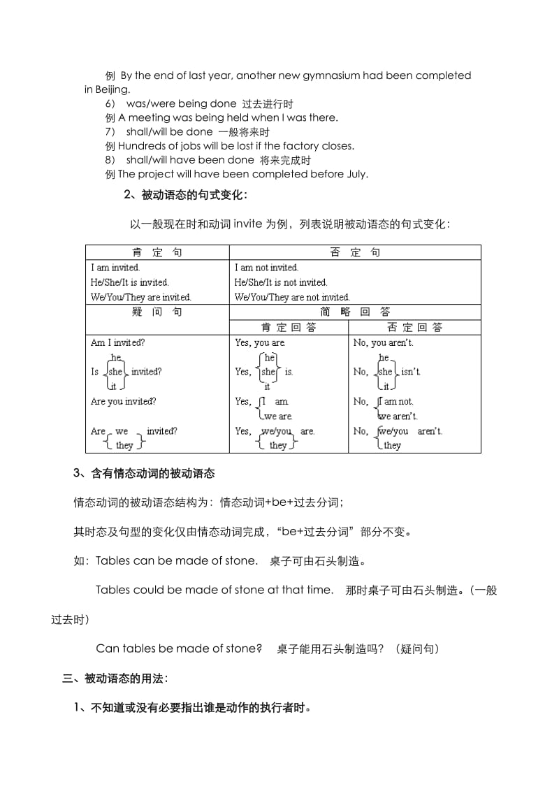 初中被动语态和练习题.doc_第2页