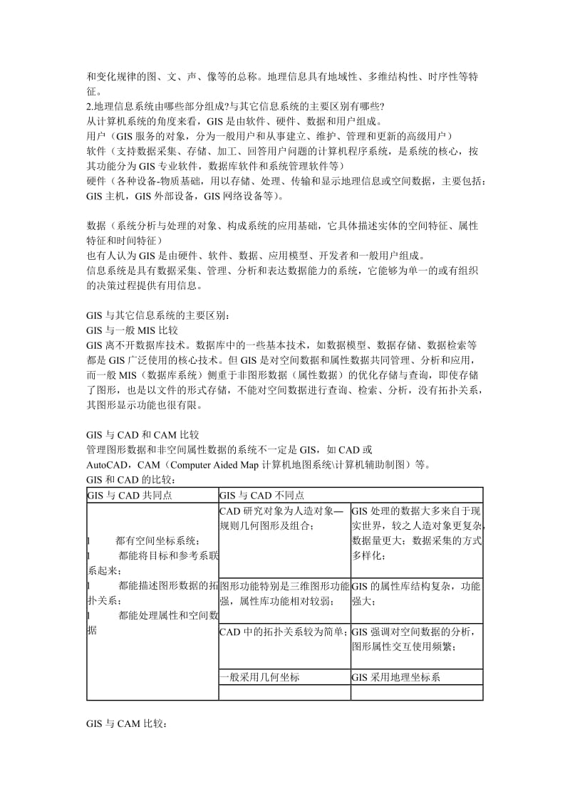 地理信息系统教程课后习题.doc_第2页