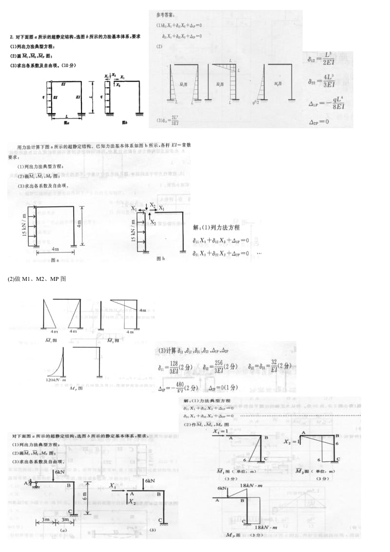 电大工程力学考试专用计算题答案新.doc_第2页