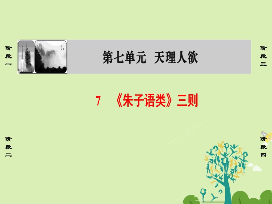 2016-2017學年高中語文第7單元7朱子語類三則課件新人教版選修中國文化經典研讀.ppt_第1頁