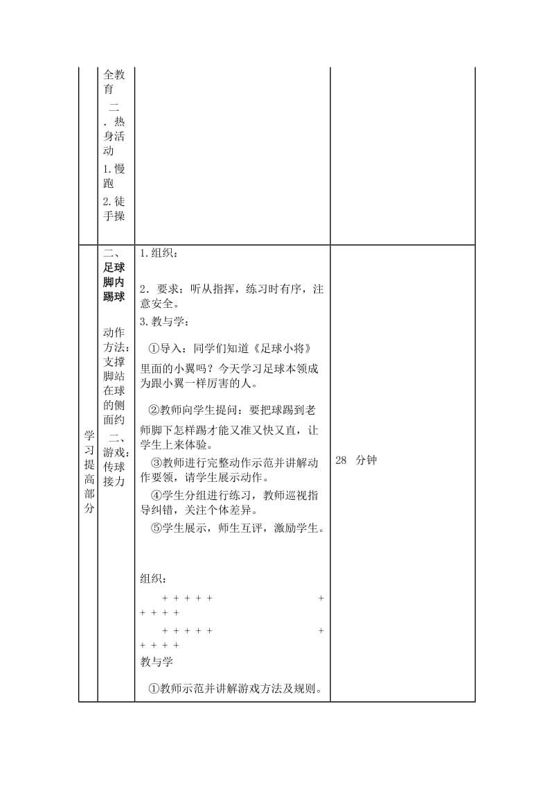 足球脚内侧踢地滚球教学设计.doc_第2页