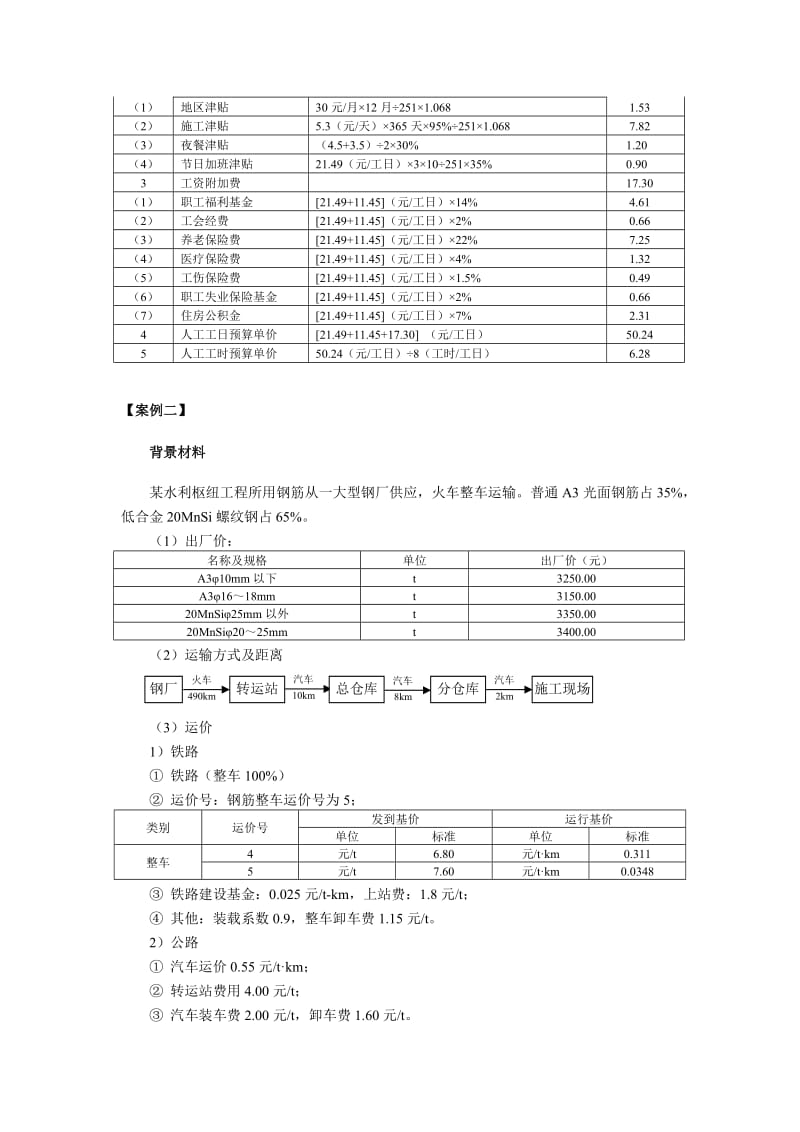 2011年水利工程造价培训案例分析习题集六.doc_第2页