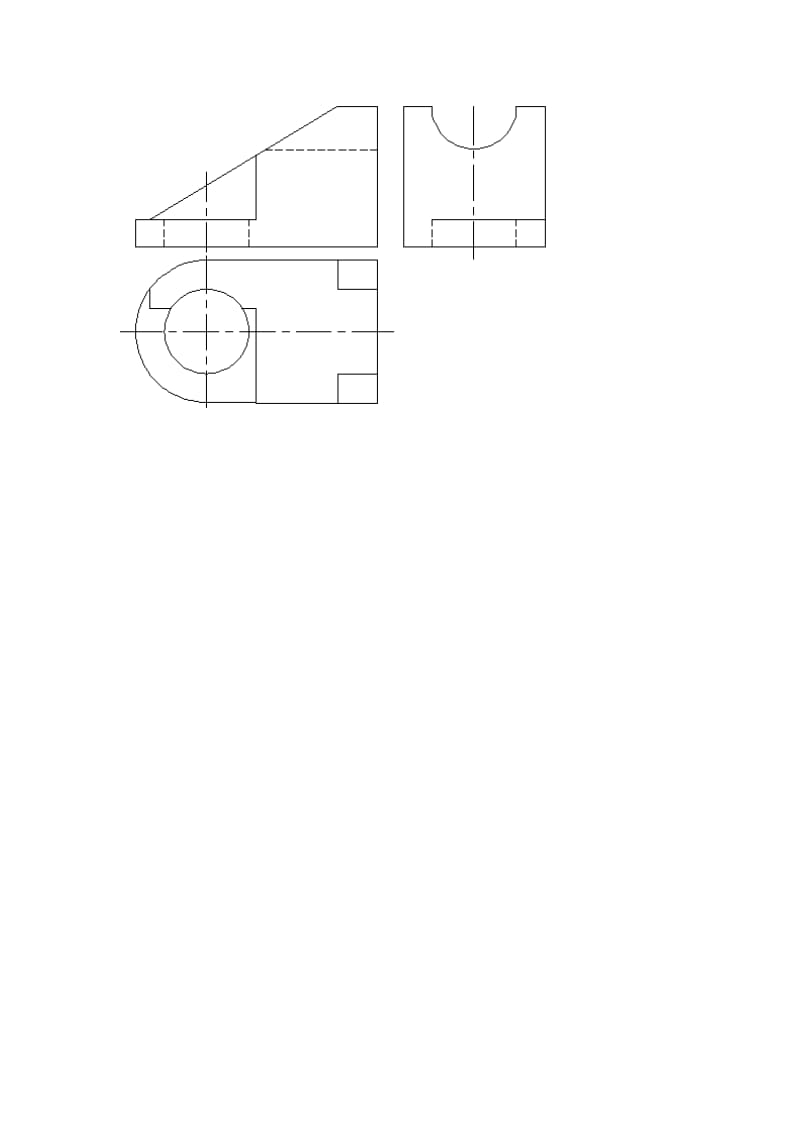 画法几何工程制图大一上学期期末考试模拟题.doc_第3页