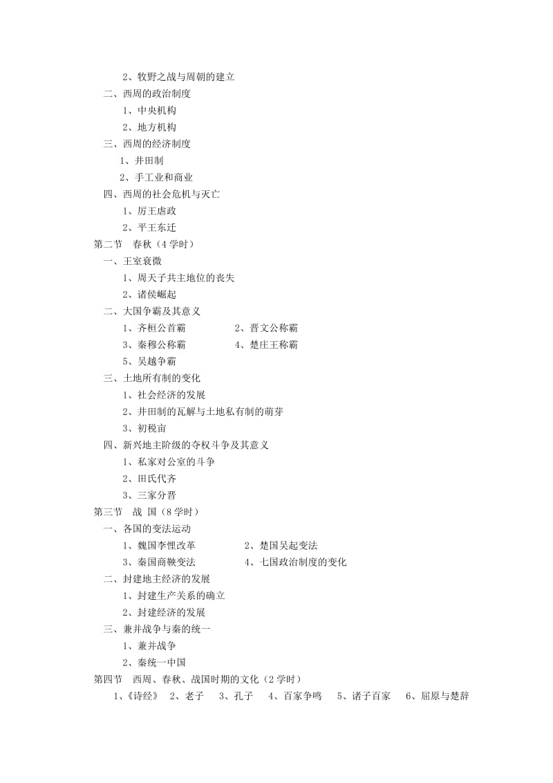 天水师范学院历史学专业课程教学大纲.doc_第3页