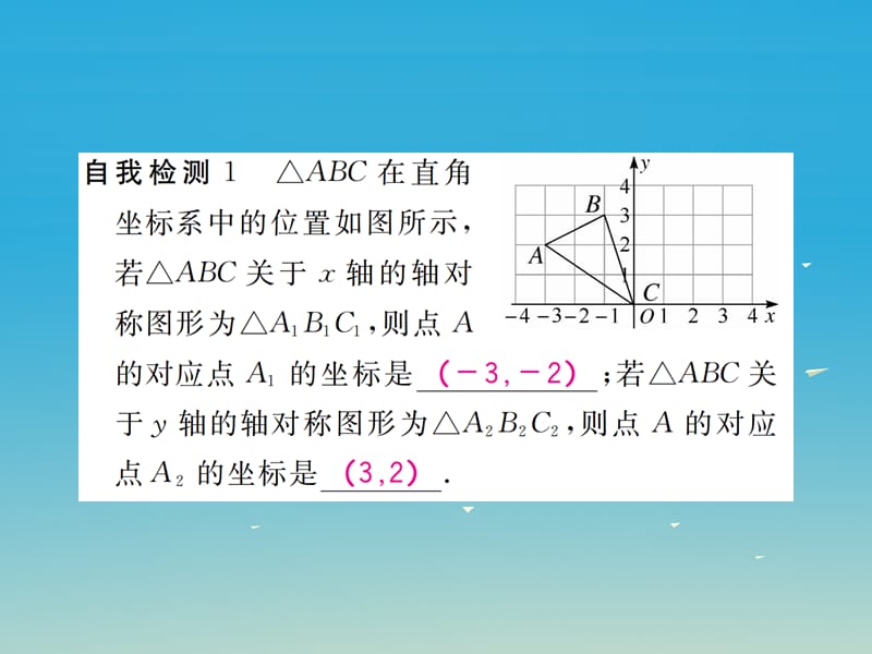 2017年春八年级数学下册19.4第2课时图形的对称轴放缩与坐标变化习题课件新版冀教版.ppt_第3页