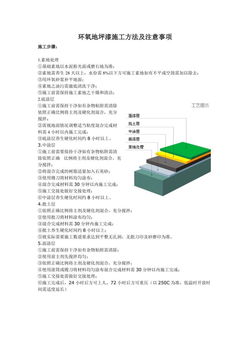 环氧地坪漆施工方法及注意事项.doc_第1页