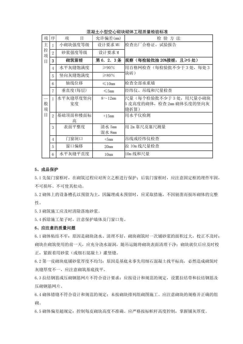 混凝土小型空心砌块砌筑分项工程质量管理.doc_第3页