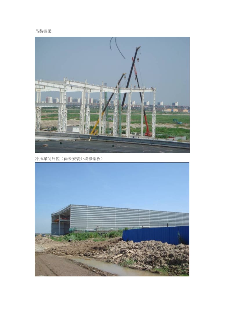 重型钢结构厂房施工全过程及实景照片.doc_第3页