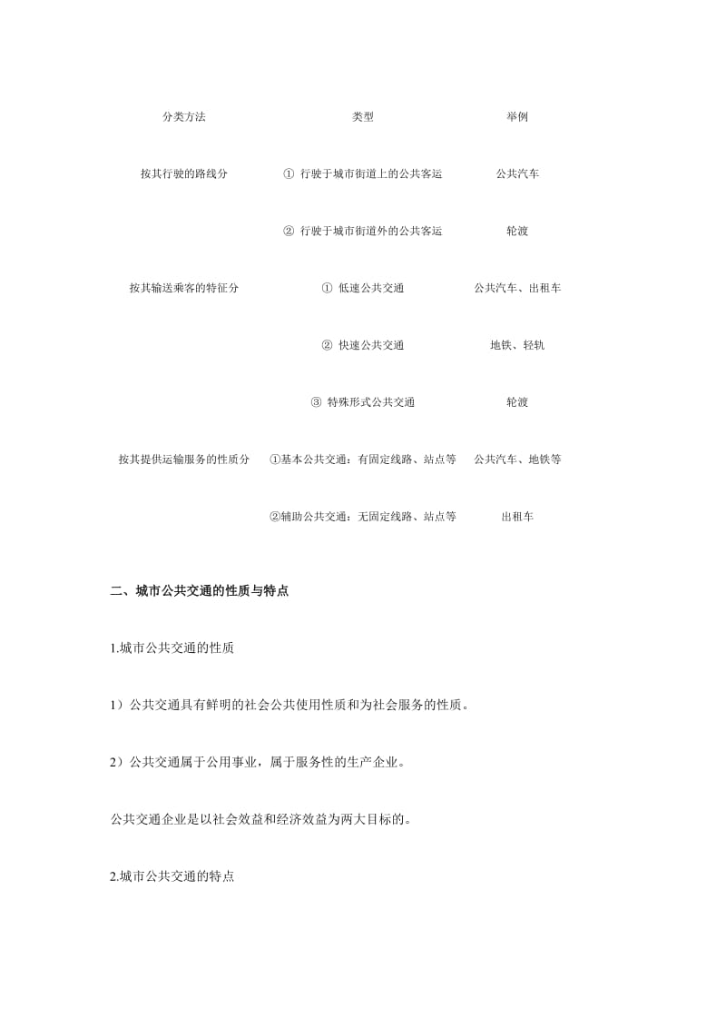 中级经济师公路运输笔记：城市公共交通的性质与特点.doc_第2页