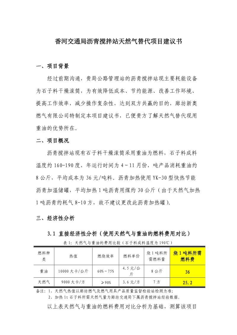 香河公路管理站沥青搅拌站天然气替代项目建议书.doc_第3页