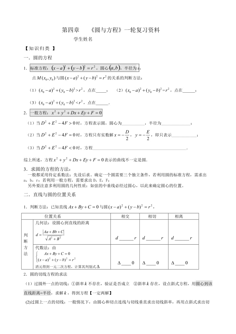 圆与方程复习课.doc_第1页