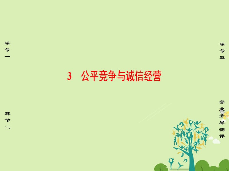 2016-2017学年高中政治专题4劳动就业与守法经营3公平竞争与诚信经营课件新人教版选修.ppt_第1页