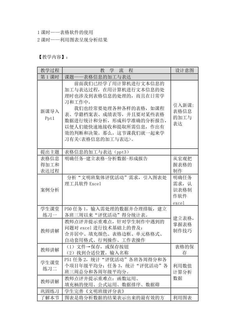 表格信息的加工与表达教案.doc_第2页