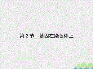 2016-2017學(xué)年高中生物 2.2 基因在染色體上課件 新人教版必修2.ppt