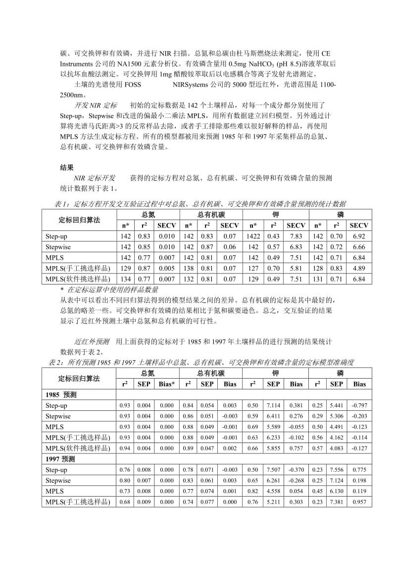 近红外用于农业土壤的化学特性分析.doc_第2页