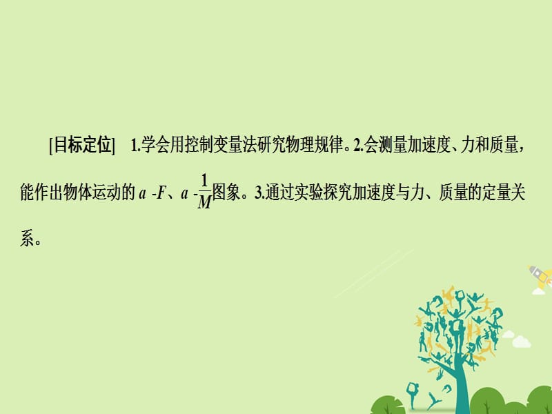 2016-2017学年高中物理4.2实验：探究加速度与力质量的关系课件新人教版必修1.ppt_第2页