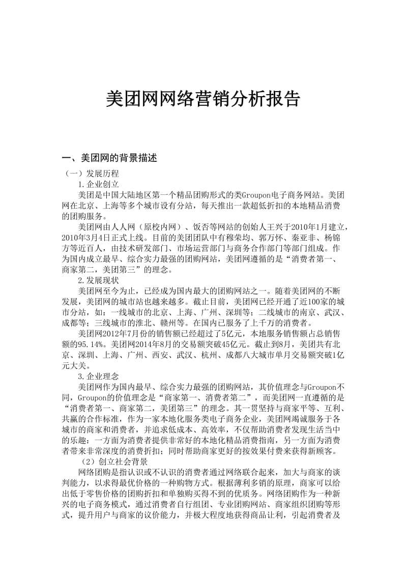 美团网络营销模式(分析报告).doc_第1页