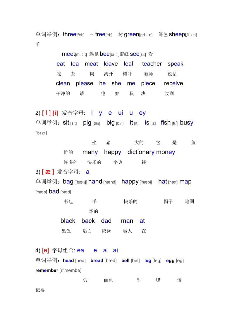 英语国际音标(发音字母及单词音标举例)终极版.doc_第2页