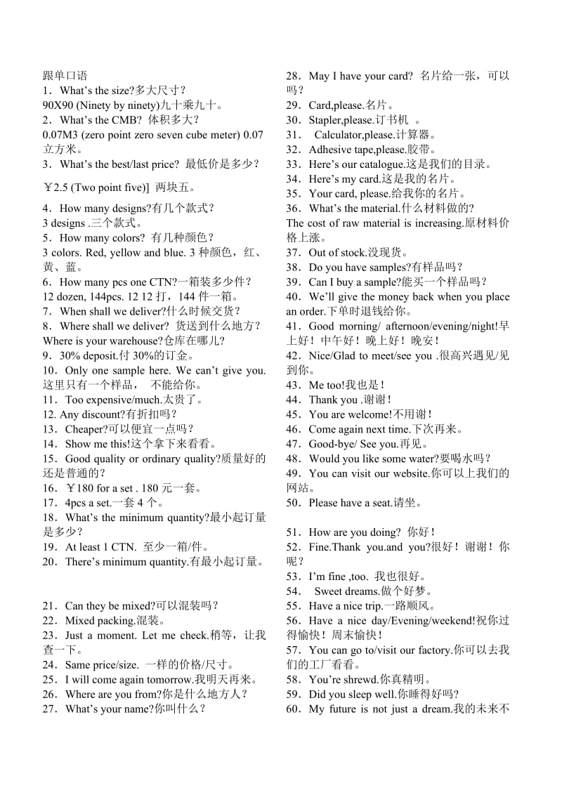 外贸跟单常用英语口语.doc_第1页