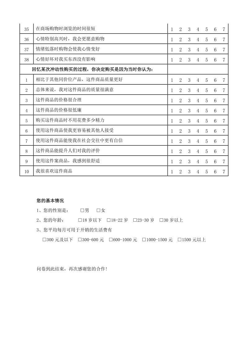 大学生冲动性购买调研问卷.doc_第3页