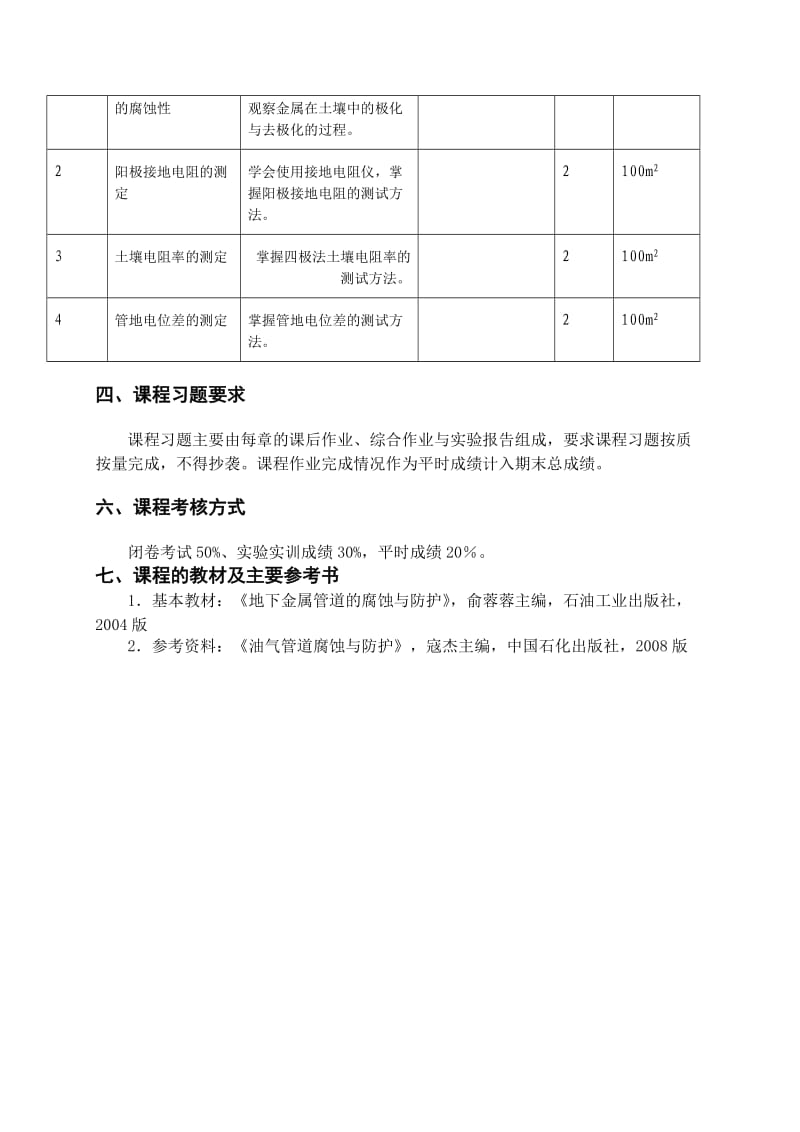 《金属腐蚀与防护》教学大纲.doc_第3页