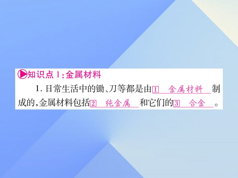 中考化学 第一部分 教材系统复习 第8单元 金属和金属材料课件.ppt_第2页