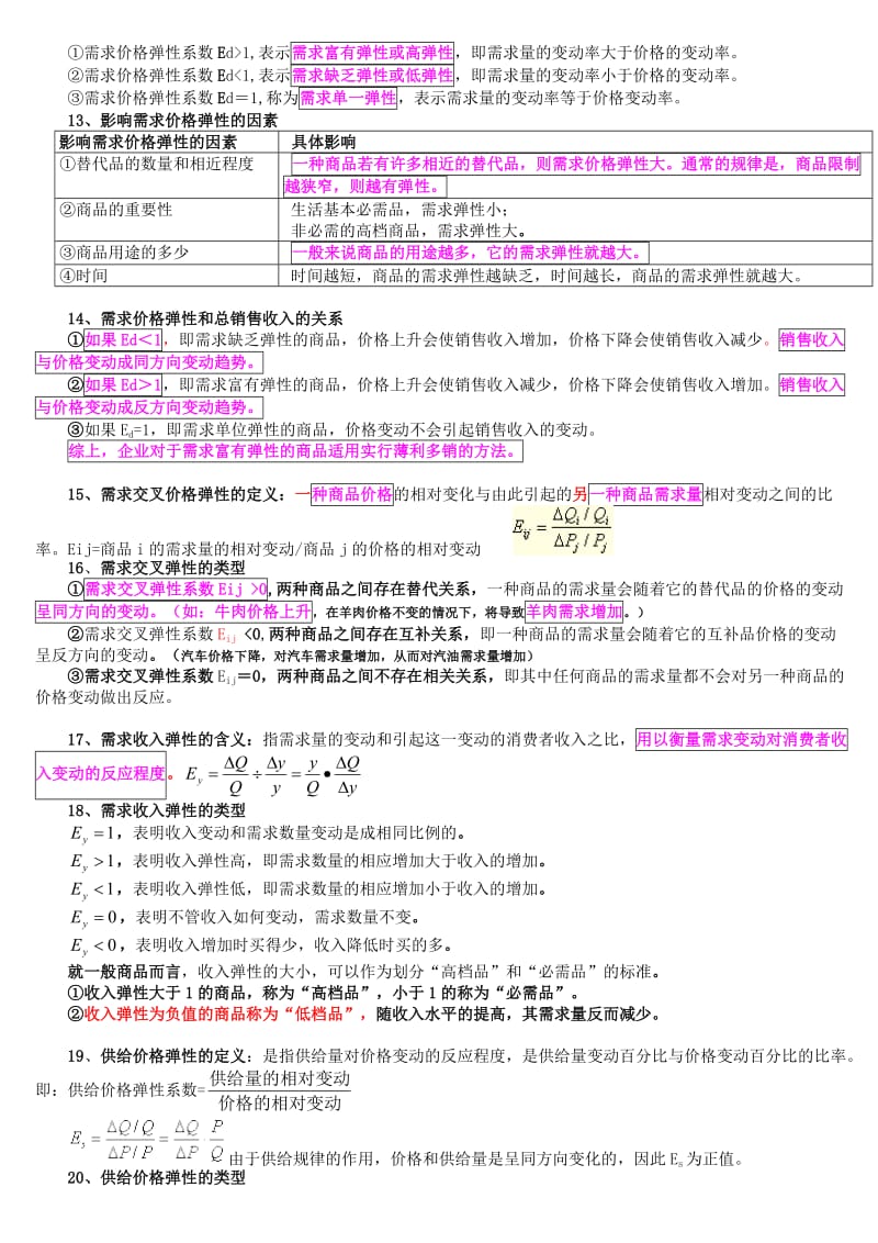 备考中级经济师考试经济基础考点总结彩色笔重点标识版.doc_第3页