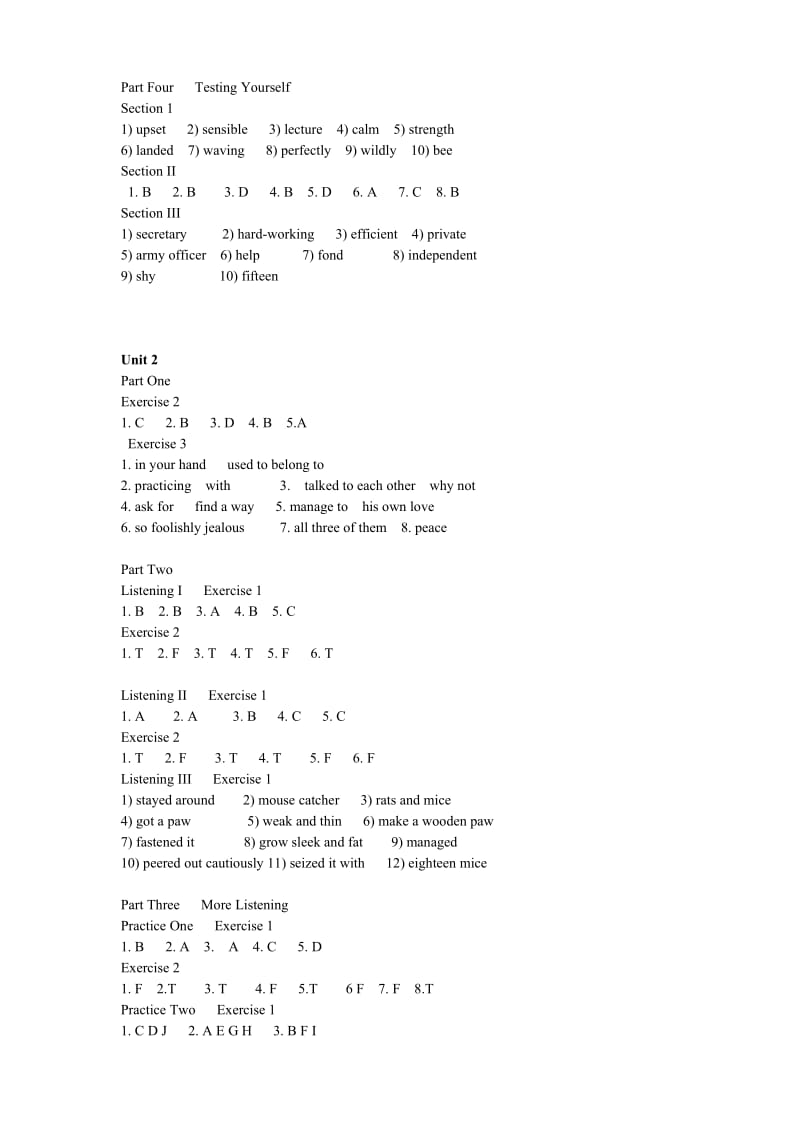 新编大学英语视听说教程3听力标准答案.doc_第2页