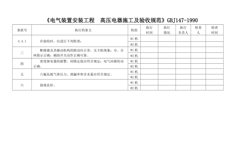 电气强条执行检查表.doc_第1页