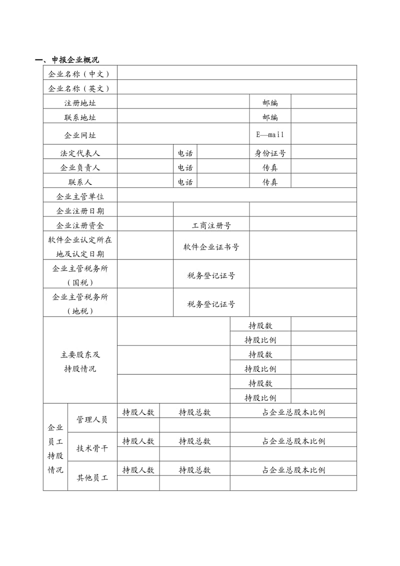 重点软件企业申报表.doc_第2页