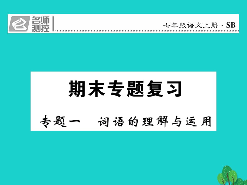 七年級(jí)語(yǔ)文上冊(cè) 專題一 詞語(yǔ)的理解與運(yùn)用課件 蘇教版.ppt_第1頁(yè)