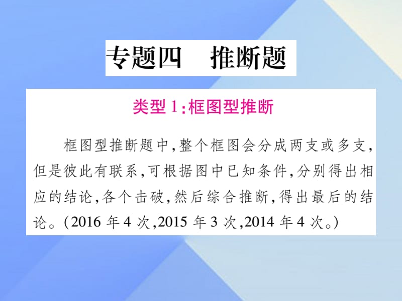 中考化學(xué) 第二部分 重點(diǎn)題型突破 專(zhuān)題四 推斷題課件.ppt_第1頁(yè)