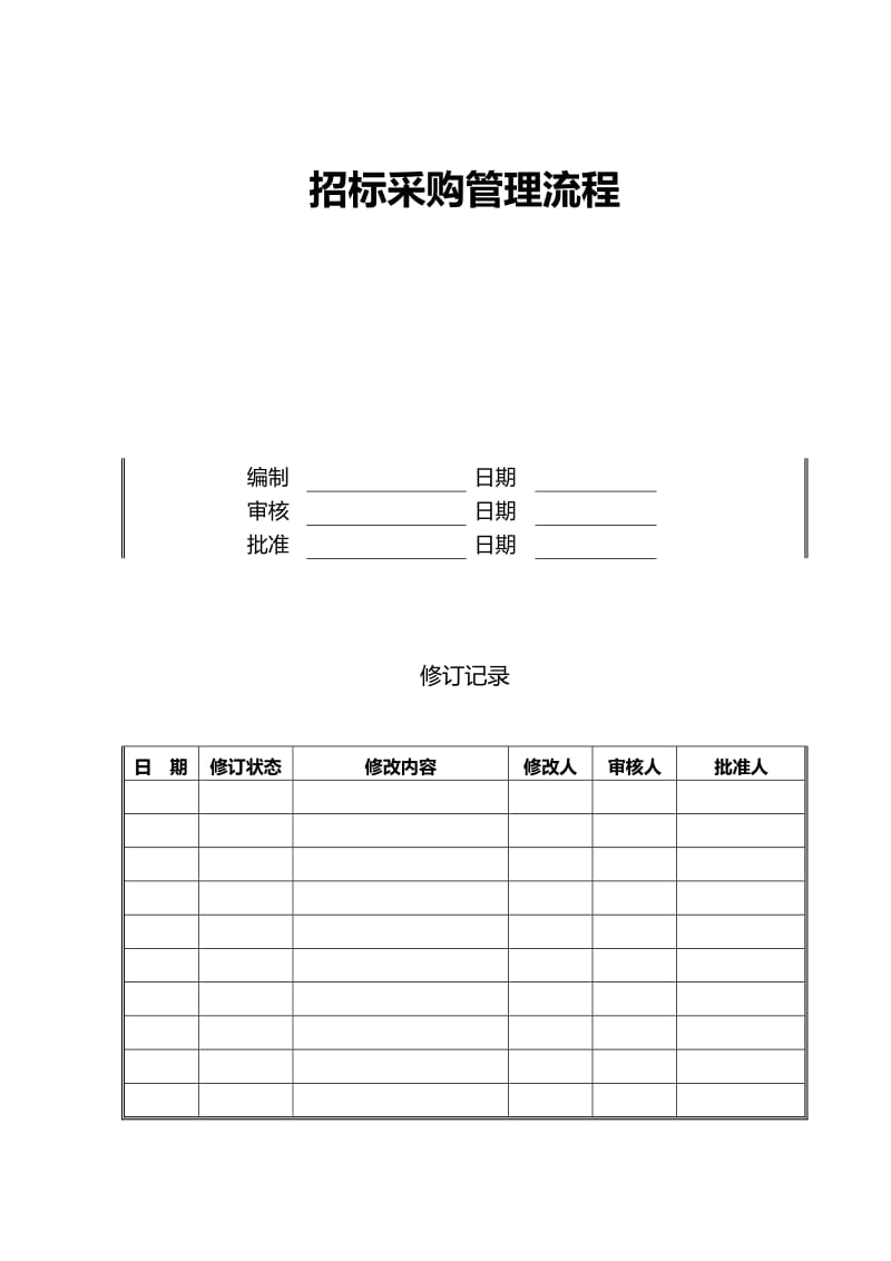 泰富地产采购管理手册之招标采购管理流程.doc_第1页