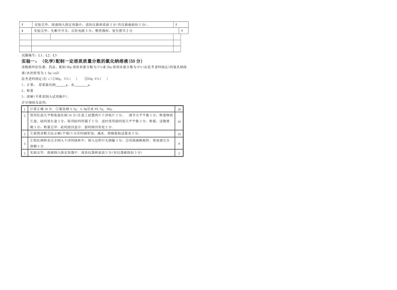 黄冈市实验操作考试评分细则.doc_第3页