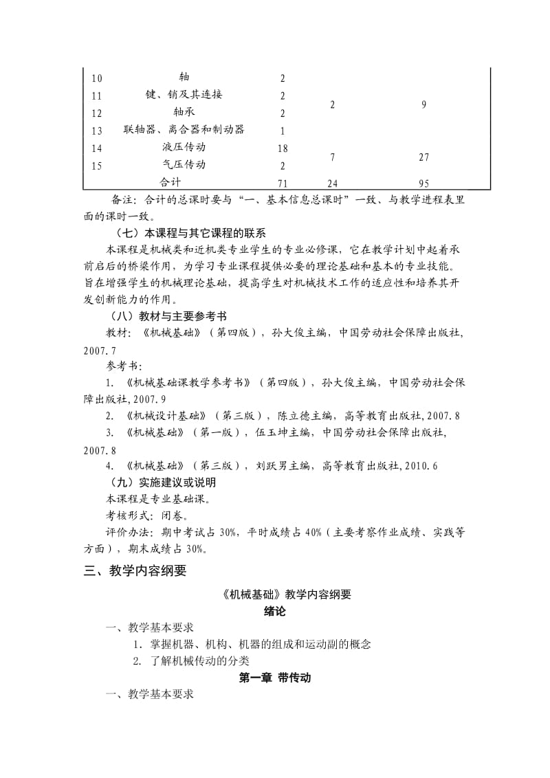 《机械基础》课程标准.doc_第3页