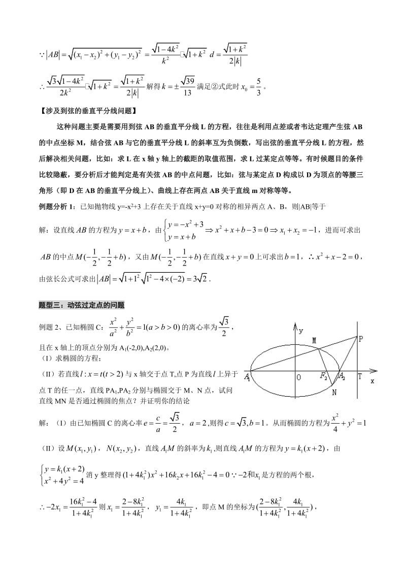 范文桥总结圆锥曲线的解题全面方法.doc_第2页