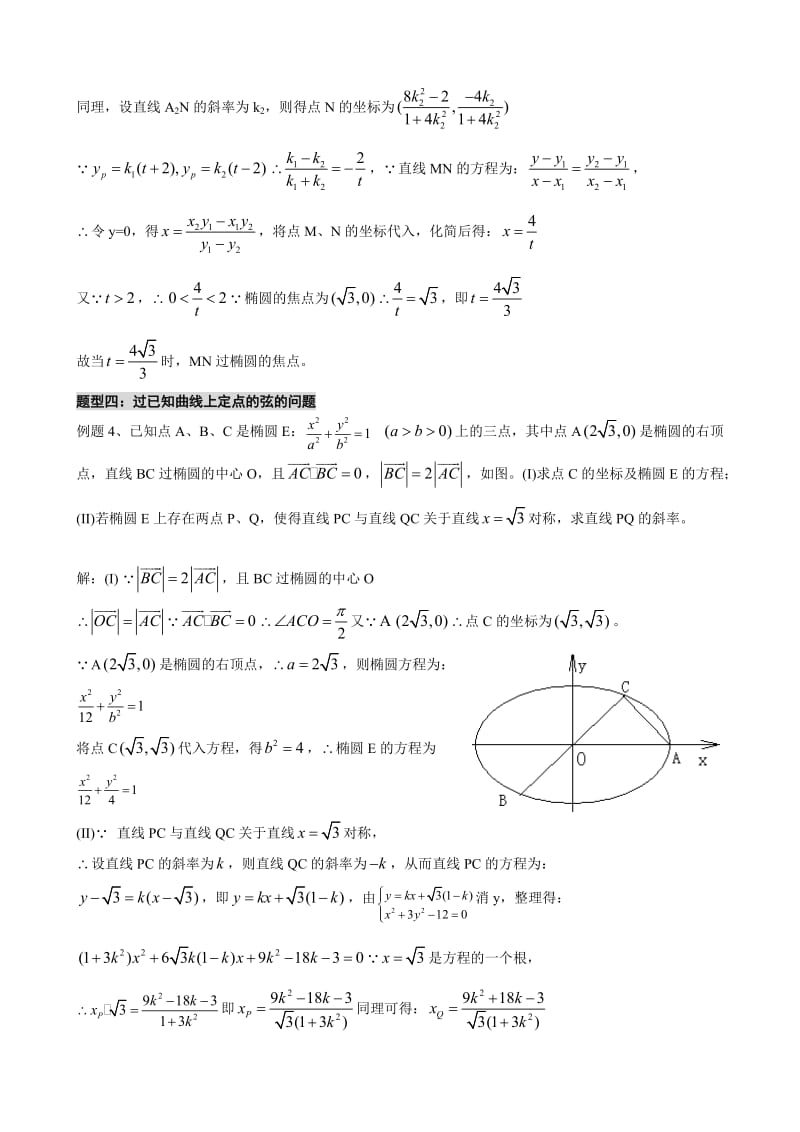 范文桥总结圆锥曲线的解题全面方法.doc_第3页