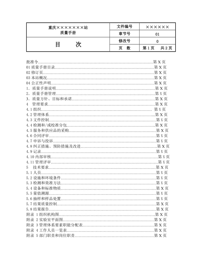 资质认定评审准则质量手册前部.doc_第3页